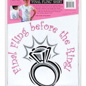 bridal shirt FINAL FLING BEFORE THE RING NEW